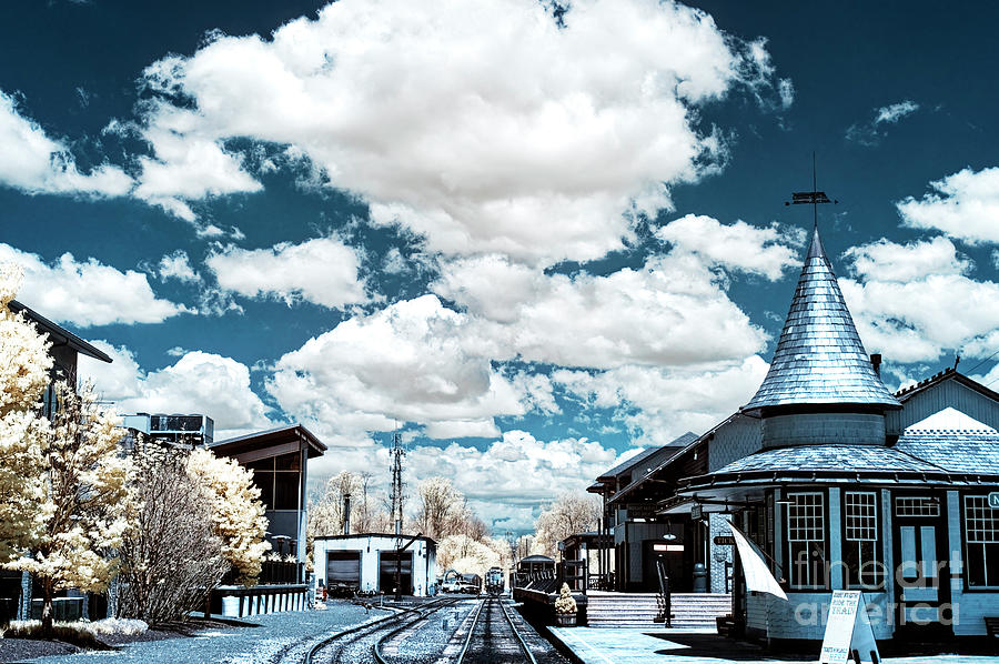 New Hope Railroad Heritage Station Infrared Photograph by John Rizzuto
