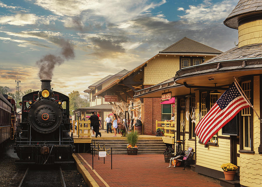 New Hope Railroad Steam Locomotive No 40 Photograph by Jason Fink