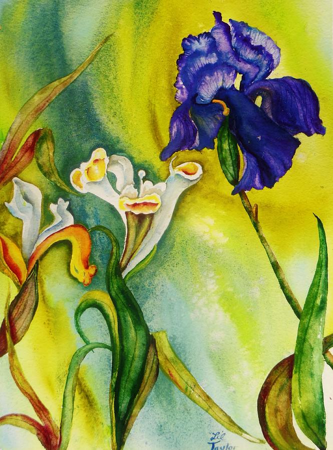 New Irises Painting by Lil Taylor - Fine Art America