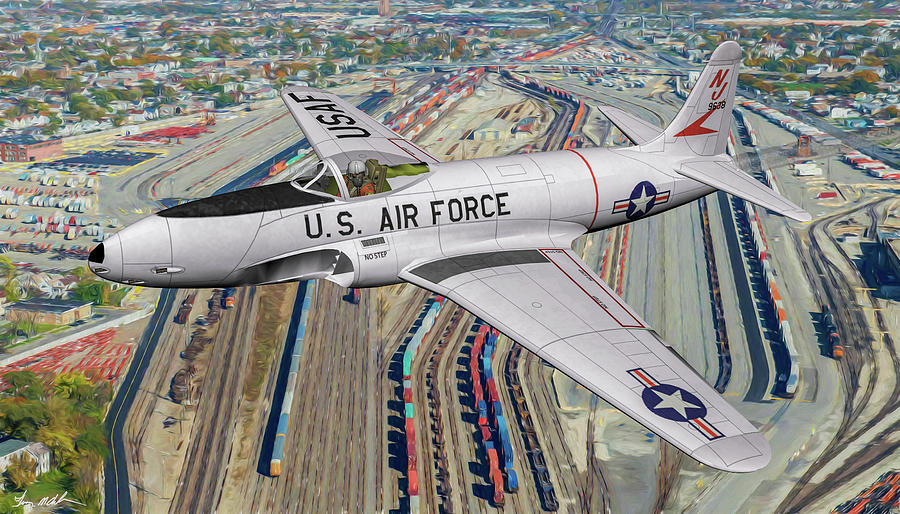 New Jersey ANG F-80 - Art Digital Art by Tommy Anderson