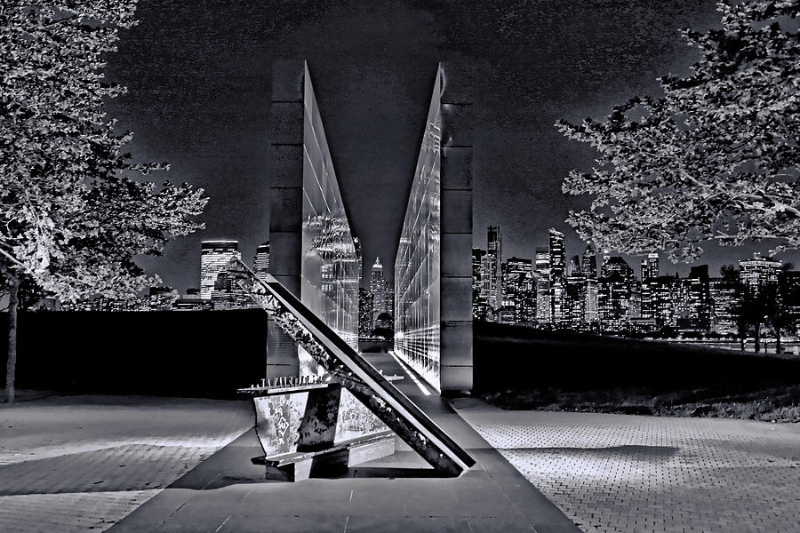 New Jersey  Empty Sky 9-11 Memorial 7 Photograph by Allen Beatty