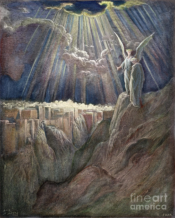 New Jerusalem Photograph by Gustave Dore