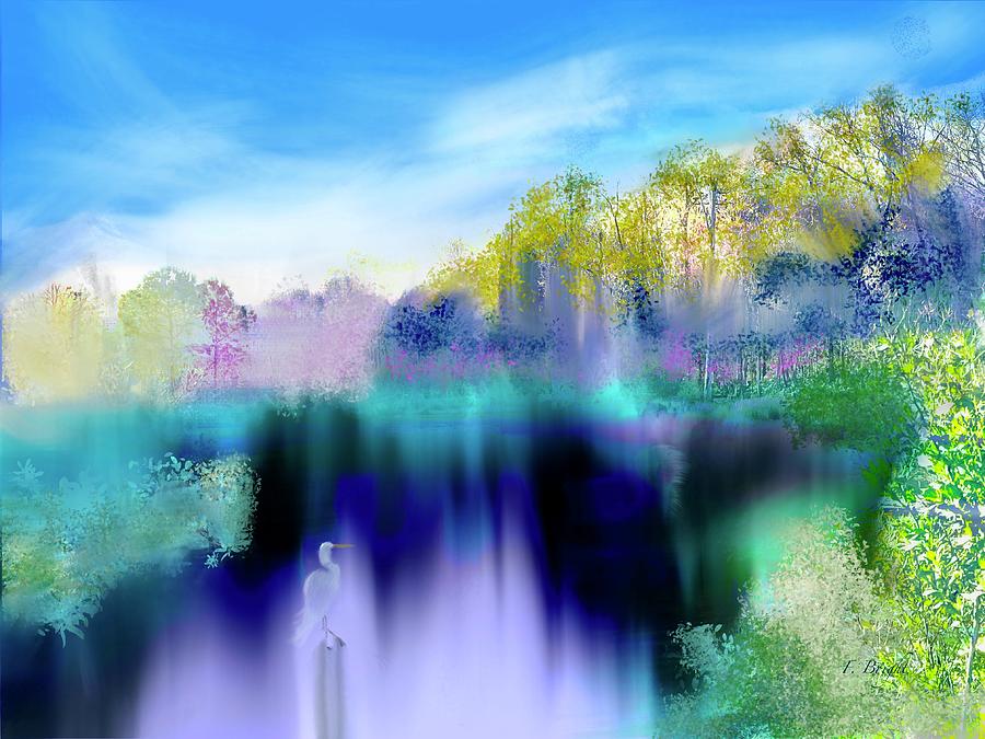 New Lake Digital Art by Frank Bright