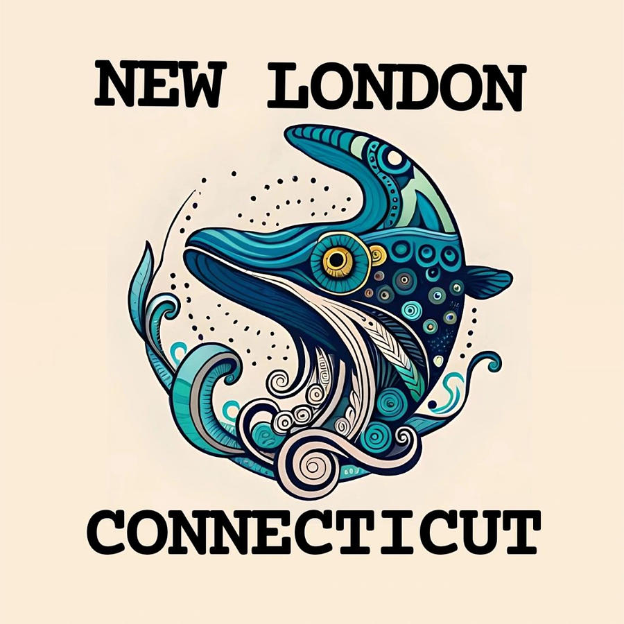 New London Connecticut  Digital Art by Robert Zeigler