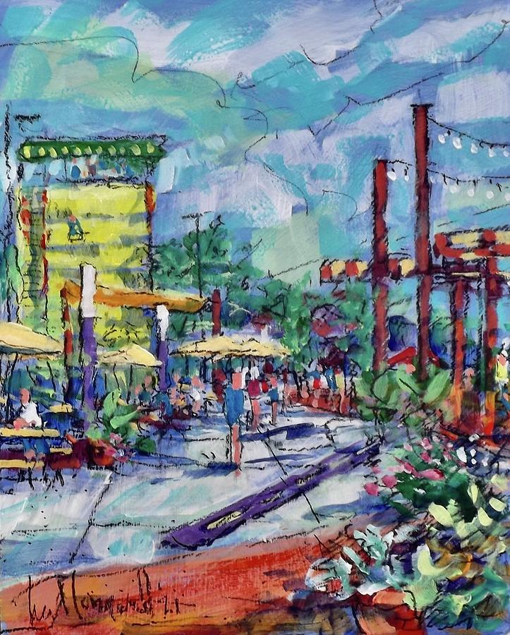 New Mall Painting by Les Leffingwell
