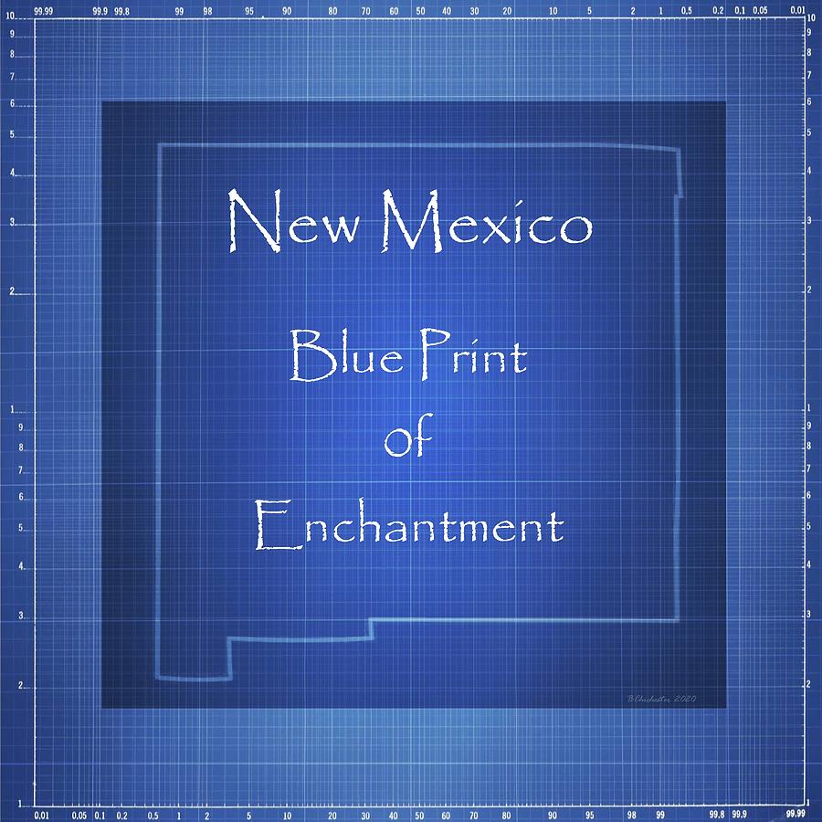 New Mexico Blueprint Of Enchantment Digital Art by Barbara Chichester