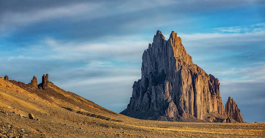 New Mexico Morning - Shiprock Photograph by Stephen Stookey