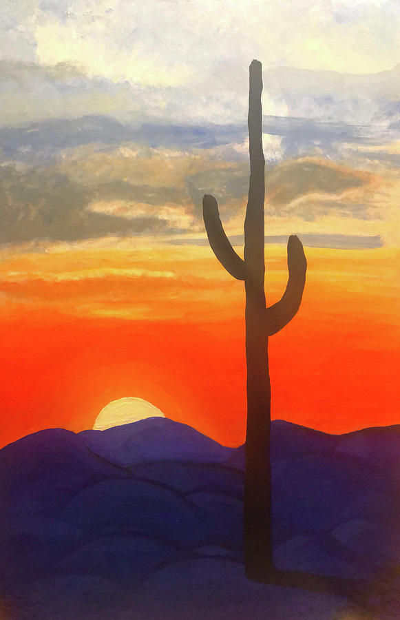 New Mexico Sunset Painting by Christina Wedberg