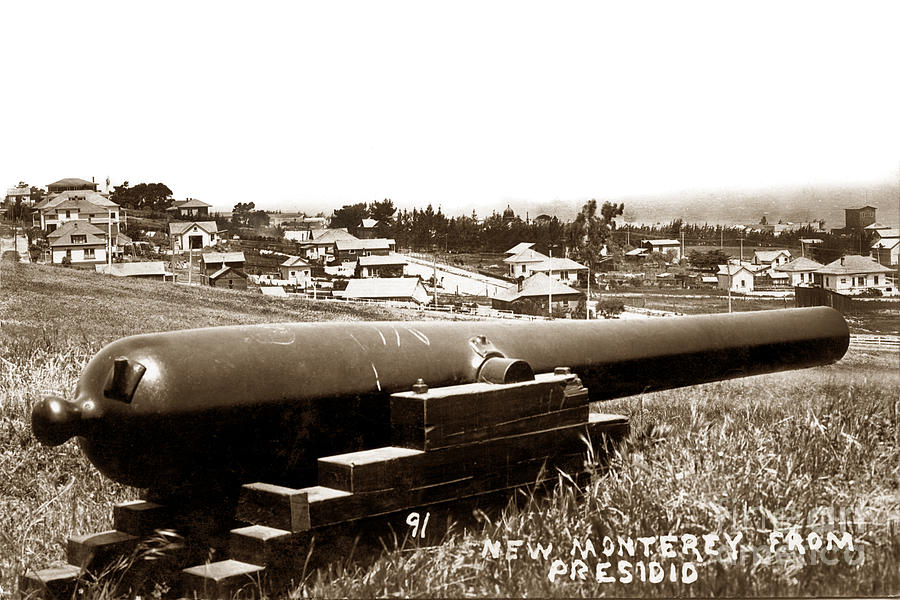 New Photograph - New Monterey from the Presidio of Monterey Circa 1915 by Monterey County Historical Society