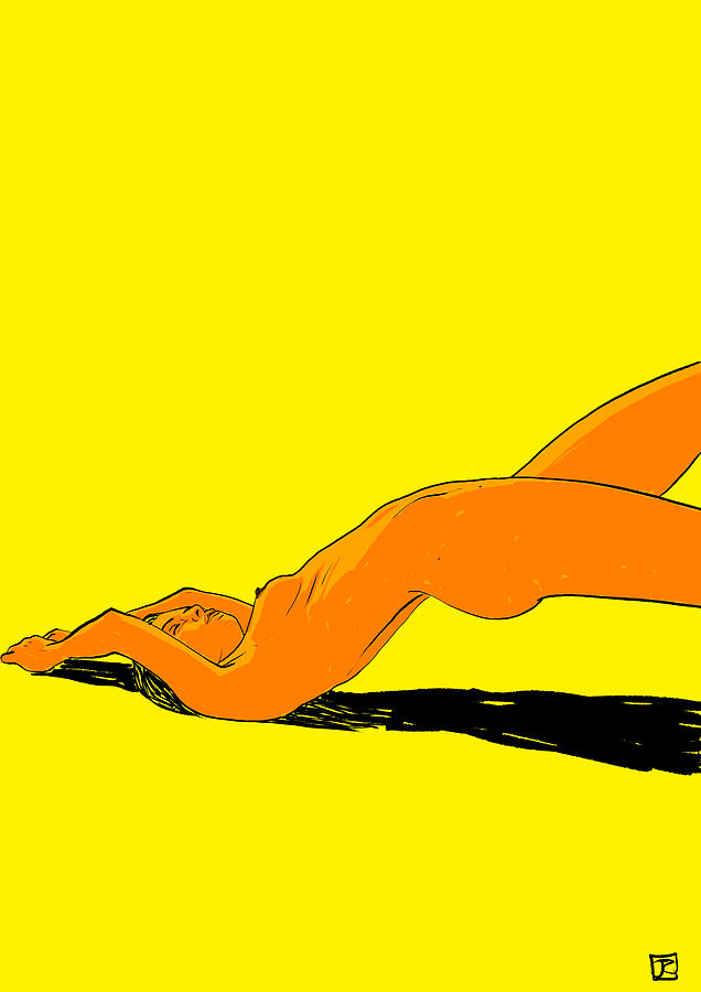 New Nude 002 Drawing by Giuseppe Cristiano