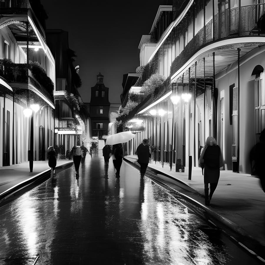 New Orleans Abstract In Black and White Photograph by Greg and Chrystal Mimbs