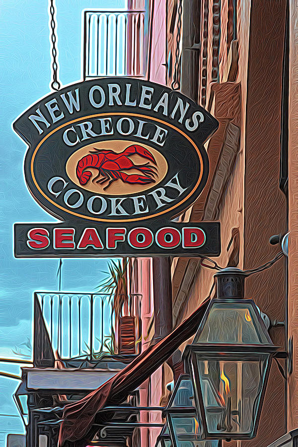 New Orleans Creole Cookery French Quarter Seafood Photograph by Debra Martz