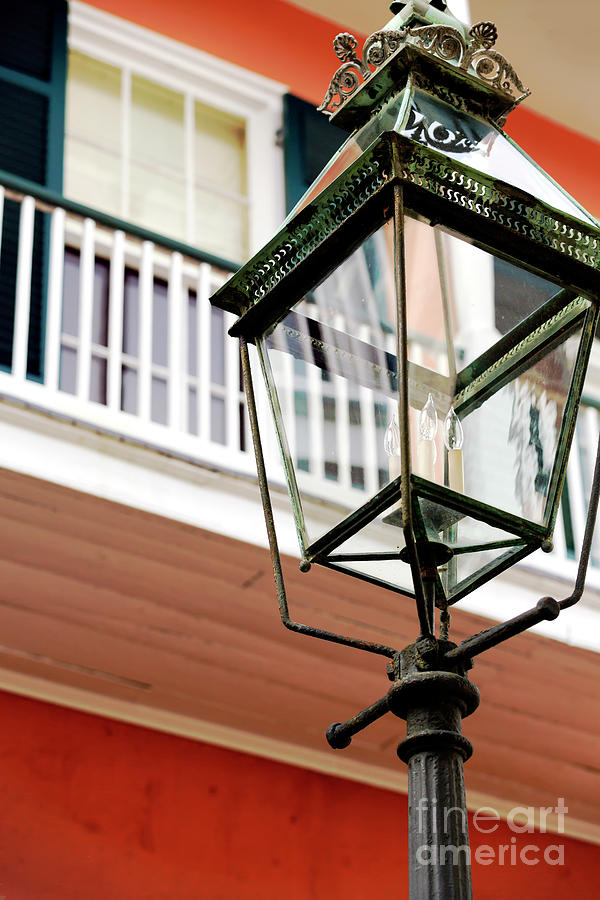 New Orleans Creole Courtyard Lamp Photograph by John Rizzuto