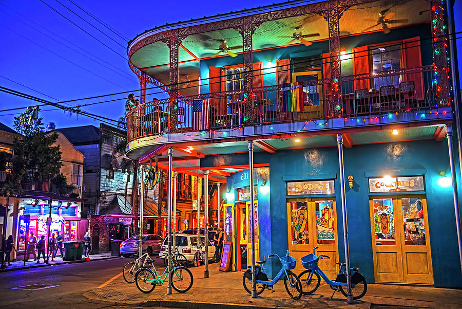 New Orleans Frenchmen Street Balcony New Orleans Louisiana LA Photograph by Toby McGuire