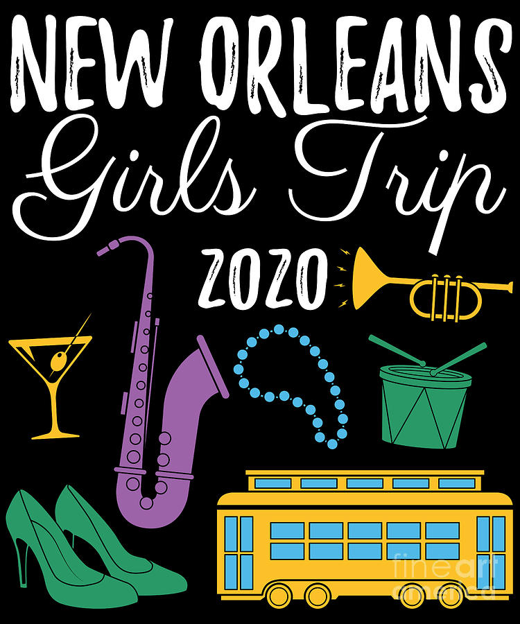 New Orleans Girls Trip Drink Pouches NOLA Bachelorette Party Favor