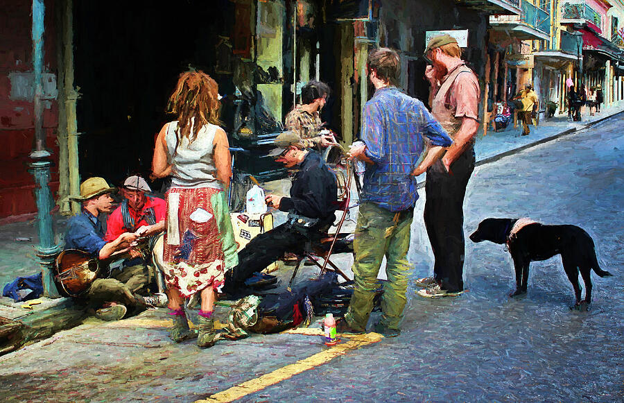 New Orleans Gypsies Painted Photograph by Judy Vincent