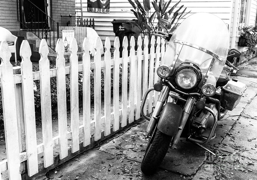 New Orleans Motorcycle in the Garden District Photograph by John Rizzuto