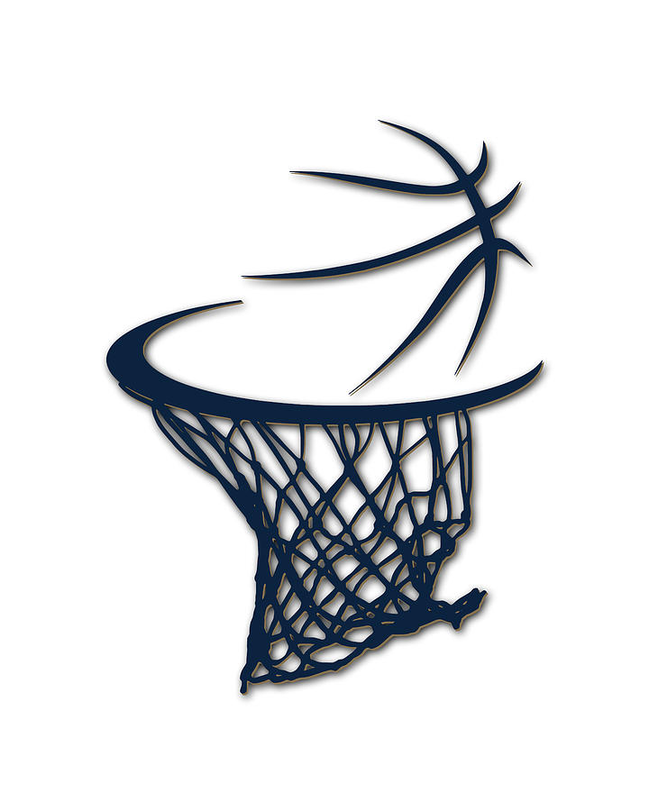 New Orleans Pelicans Basketball Hoop Shirt Heathers T-Shirt by Joe Hamilton  - Pixels
