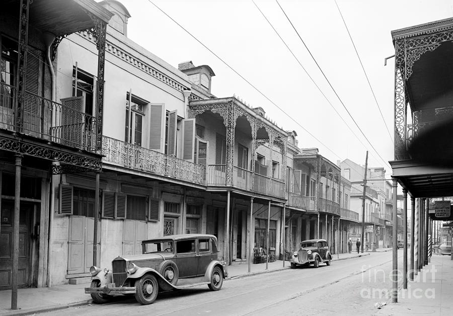 New Orleans-  Royal Street, 1935 Photograph by Gottscho Schleisner