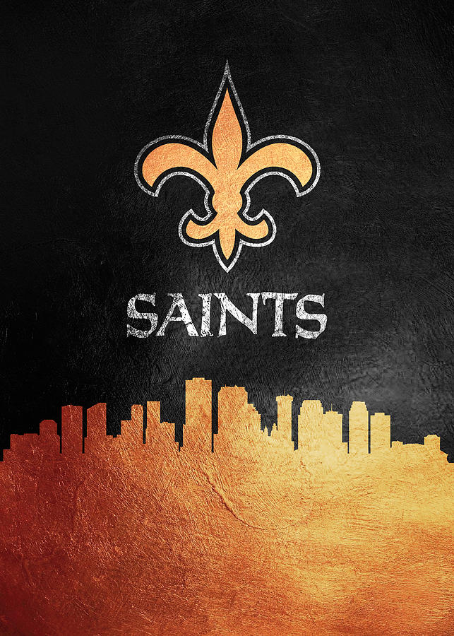 New Orleans Saints Skyline Digital Art by AB Concepts