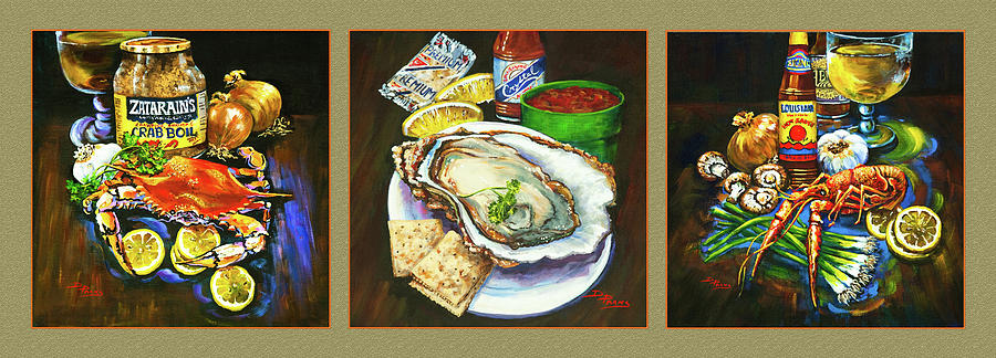 New Orleans Seafood Painting by Dianne Parks