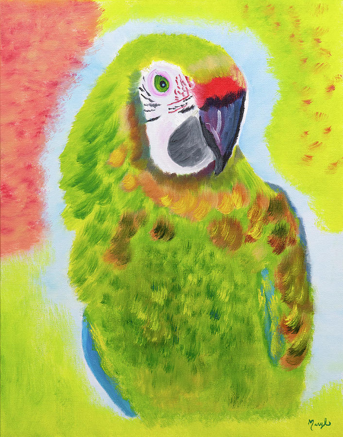 Parrot Talk Painting by Meryl Goudey