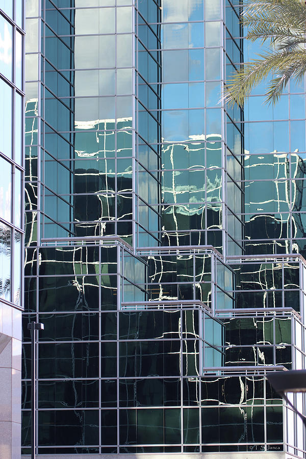 New Phoenix Building Reflection Digital Art by Tom Janca