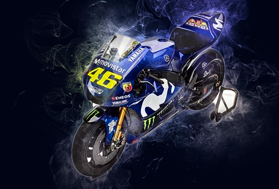 New Racing Motorcycle Yamaha Yzr M1 2018 Movistar Motogp Sportbikes ...