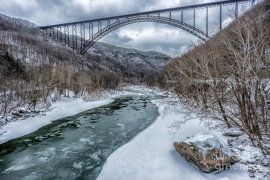 New River Gorge Winter Day Photograph by Thomas R Fletcher