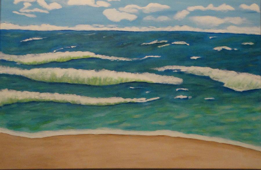 New Smyrna Beach 2021 Original Acrylic Painting By Nancy Stewart   New Smyrna Beach 2021 Original Acrylic Painting By Nancy Stewart Nancy Stewart 