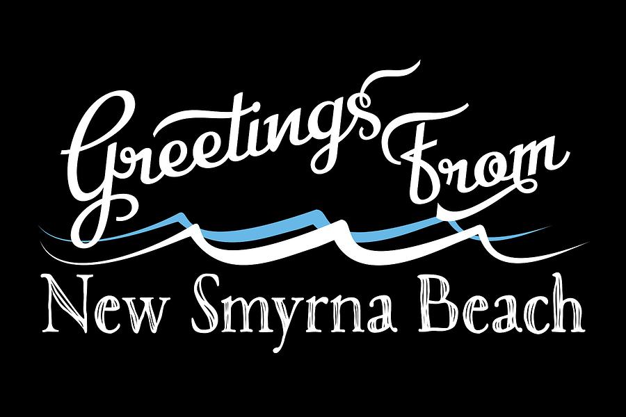 New Smyrna Beach Florida Water Waves Digital Art By Flo Karp