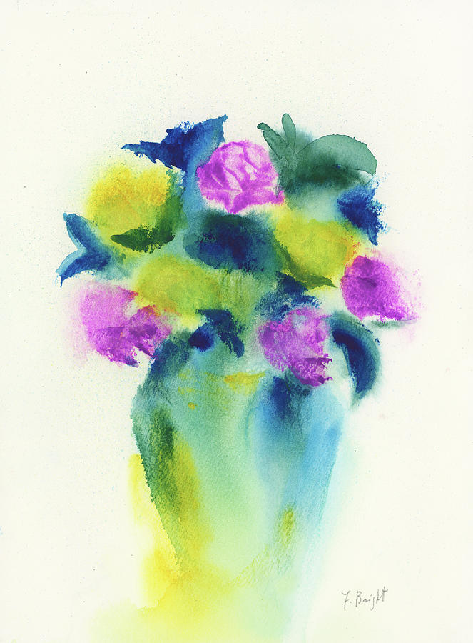 New Sunday Flowers Painting by Frank Bright