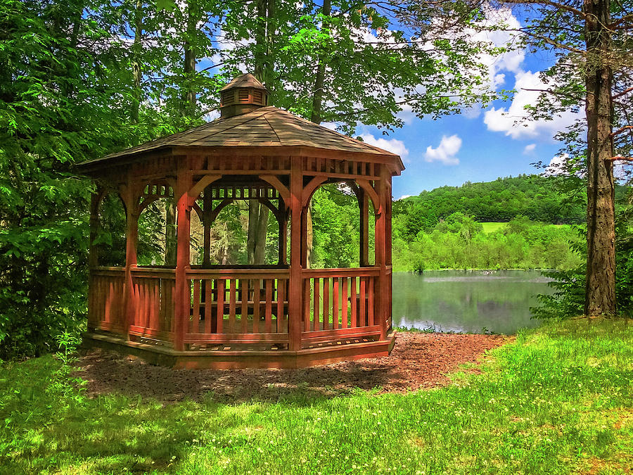 Lakeside Gazebo - gazeboatlakeside06222020 Photograph by Judy Duncan ...