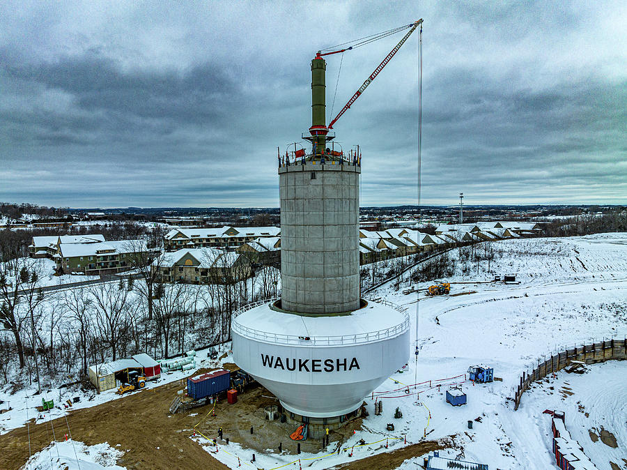 New Water Tower Photograph by Randy Scherkenbach