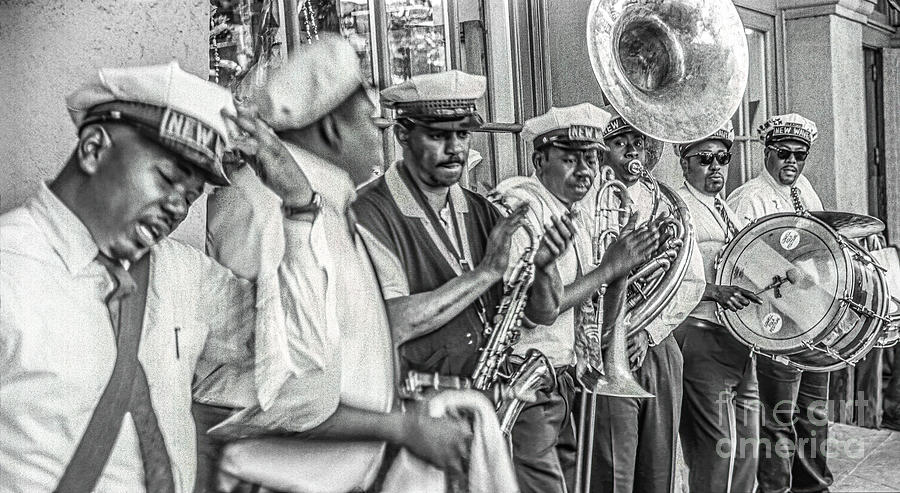 New Wave Band Jammin, New Orleans Jazz And Blues Brass Band Photograph by Don Schimmel