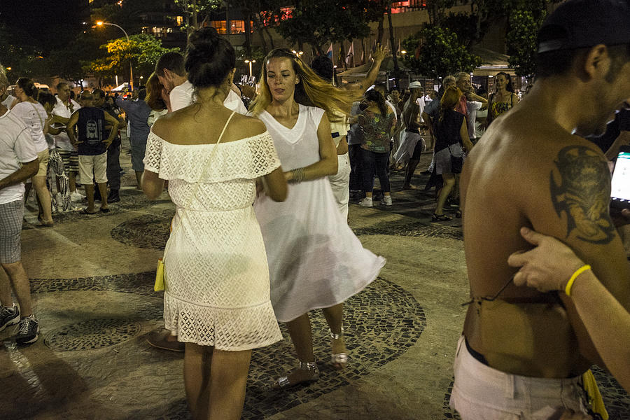 New Year celebrations on Copacabana beach Photograph by Christopher Pillitz