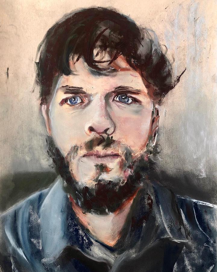 New Years Day Self Portrait, 2021 Painting by Denny Morreale