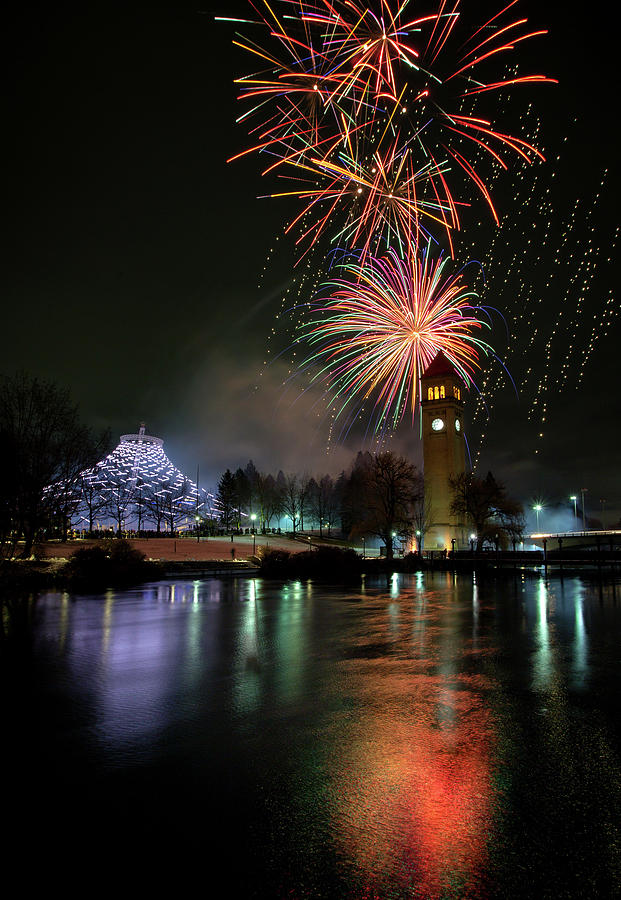 New Years in Spokane Photograph by James Richman