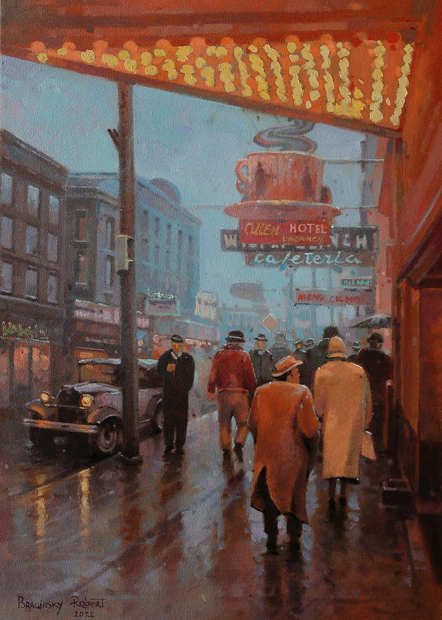 New York 30-50s Painting by Robert Braginsky - Fine Art America