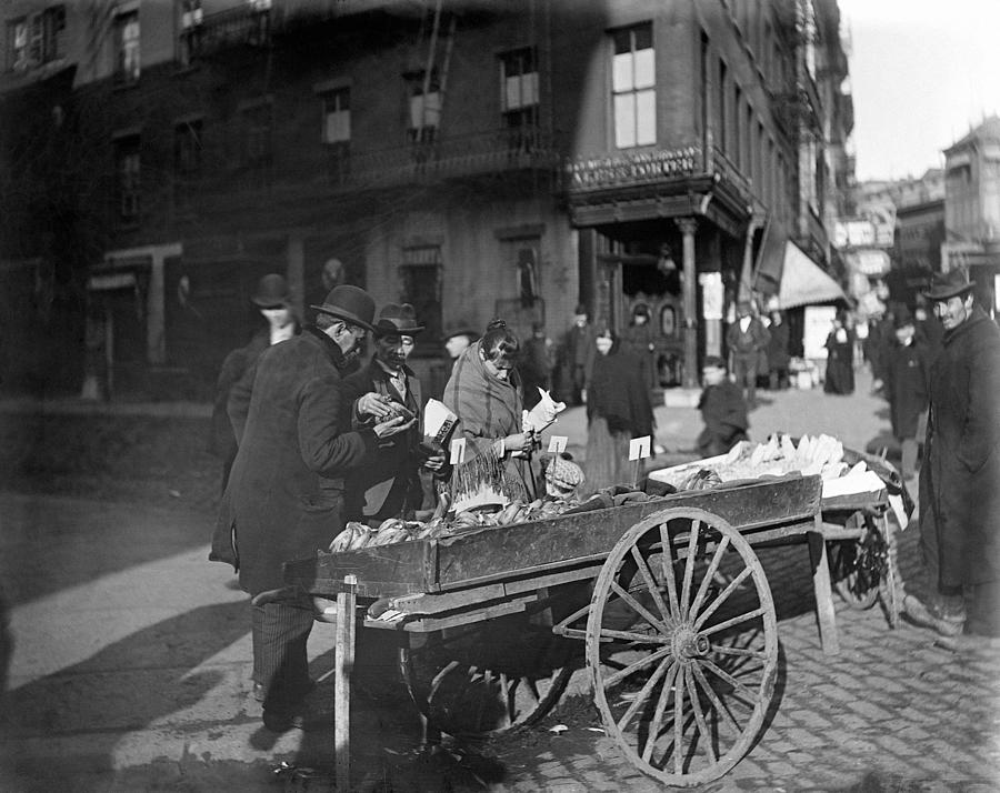 New York Banana Cart, C1900 Photograph By Granger - Fine Art America