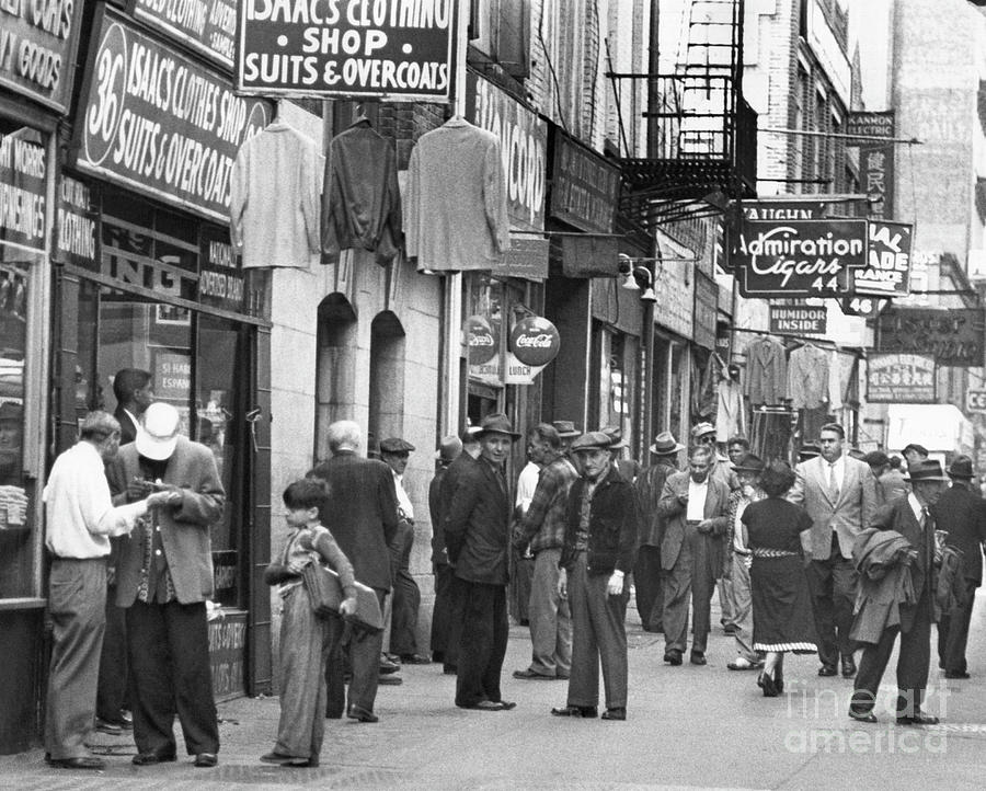 New York Bowery, 1952 Photograph by Angelo Rizzuto - Fine Art America