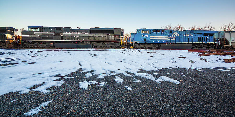 New York Central and Conrail on 38Q Photograph by Greg Booher