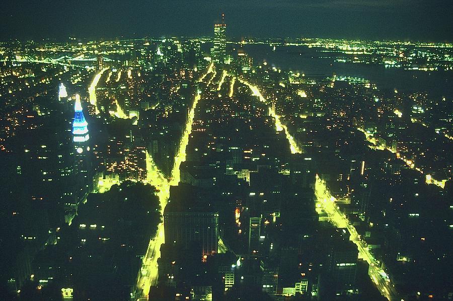 New York City at Night in 1984 Photograph by Gordon James