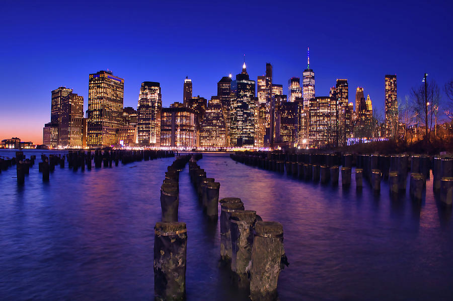 New York City Blue Hour Photograph by Montez Kerr