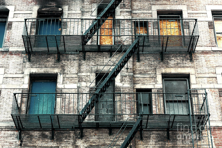 New York City Fire Escape Photograph by John Rizzuto - Fine Art America