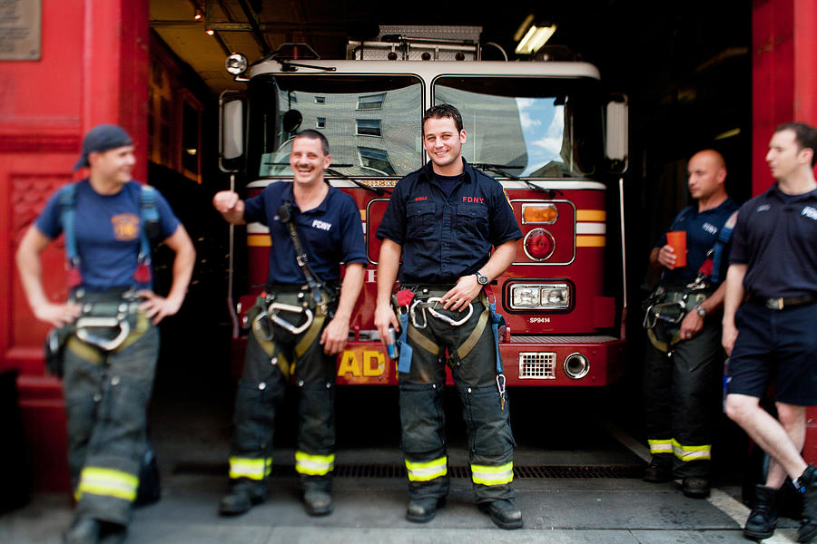 New York City Firefighters Photograph by Andipantz