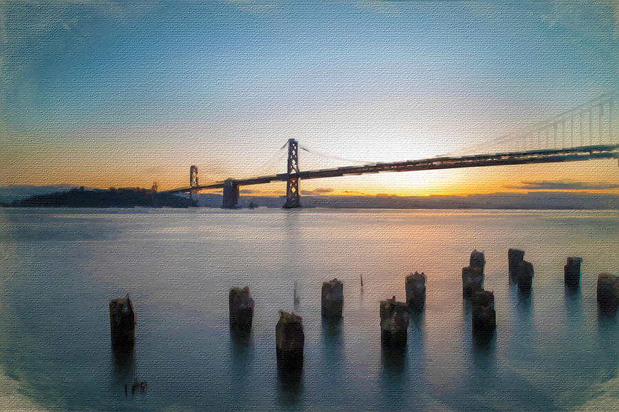 New York City George Washington Bridge Painting by Tony Rubino