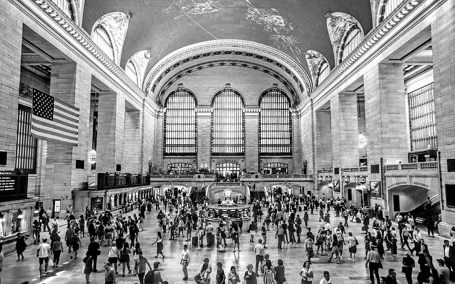 New York City Grand Central Terminal Black and White Photograph by Christopher Arndt