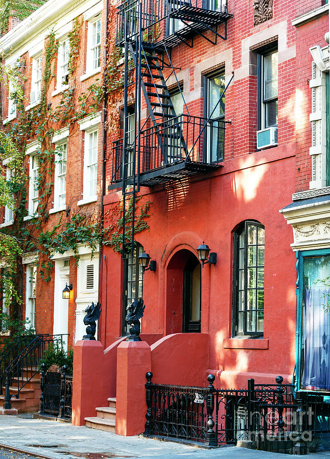 New York City Greenwich Village Brownstone Photograph by John Rizzuto