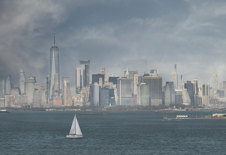 New York City Harbor Photograph by Sylvia Goldkranz